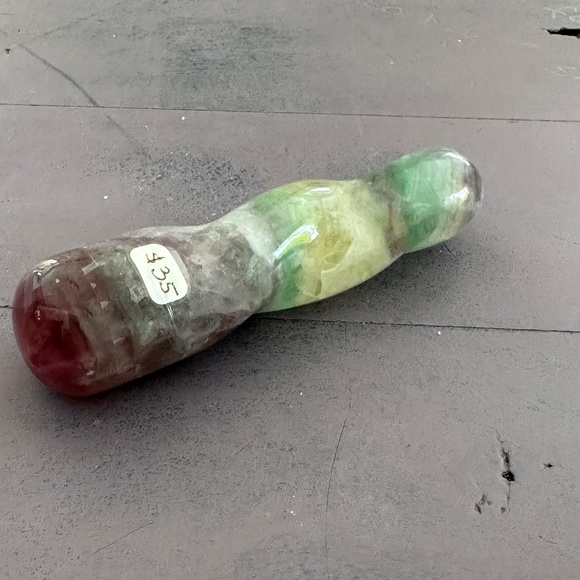 Fluoride Chrystal purple/green small  wand  New - Picture 3 of 5